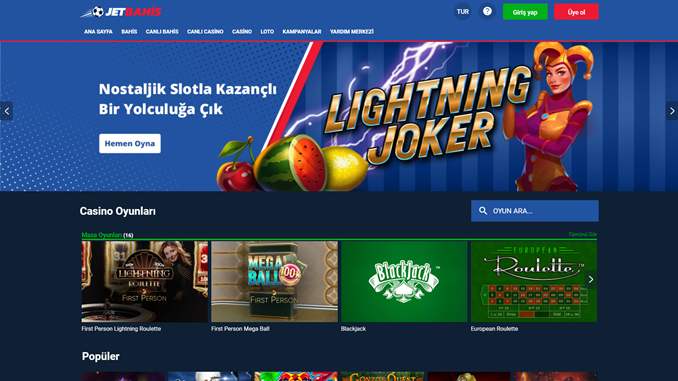 Jetbahis Casino Üyelik – Jetbahis Casino Güvenilir mi?